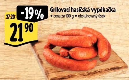 Klobása hasičská vypékačka