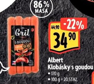 Klobása s goudou Albert Gril