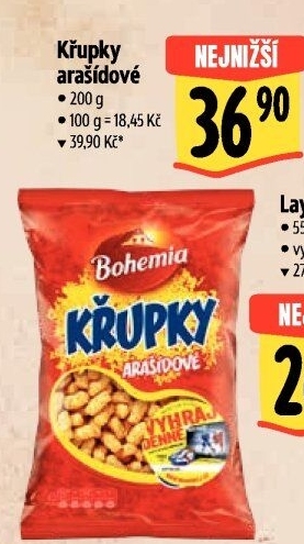 Křupky arašídové Bohemia