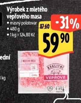 Maso mleté vepřové Albert