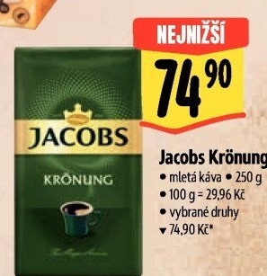 Mletá káva Jacobs Krönung