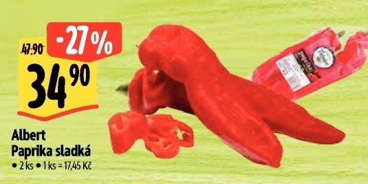 Paprika červená Albert
