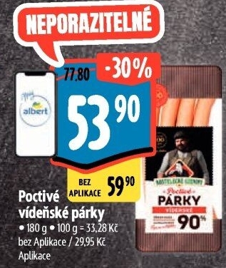 Párky vídeňské poctivé Kostelecké uzeniny