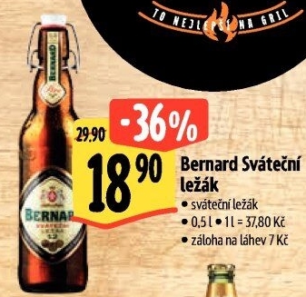 Pivo světlý ležák 12° SvátečníBernard