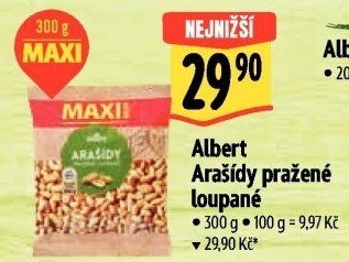 Pražené arašídy Albert