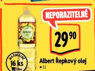 Řepkový olej Albert