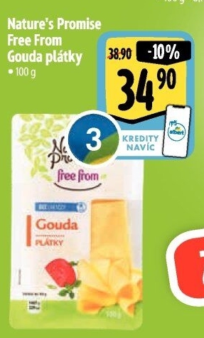 Sýr Gouda bez laktózy Free From Nature'