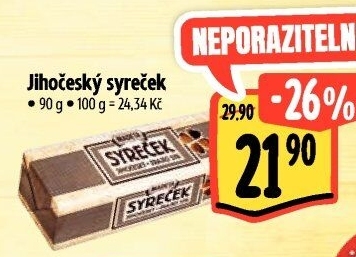 Sýr Syreček Jihočeský Madeta