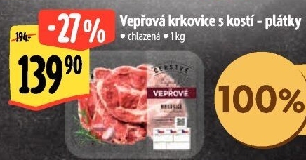 Vepřová krkovice s kostí Albert