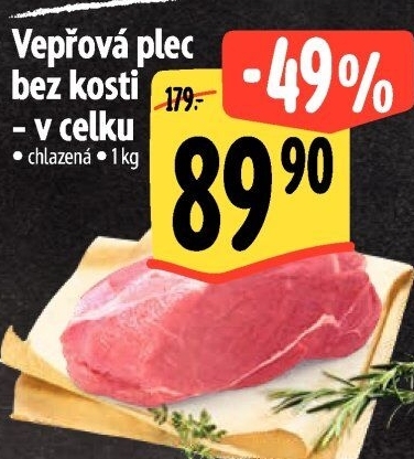 Vepřová plec bez kosti