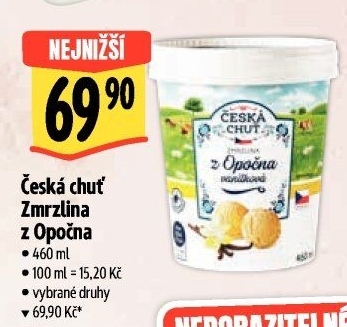 Zmrzlina v kelímku z Opočna Česká chuť