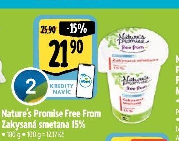 Nature's Promise Free From Zakysaná smetana 15%