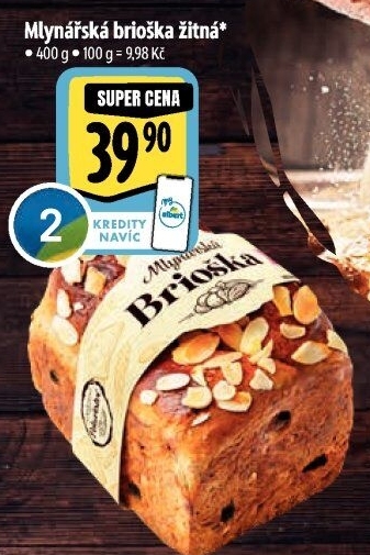 Brioška Mlynářská žitná Albert