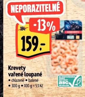 Krevety vařené Albert