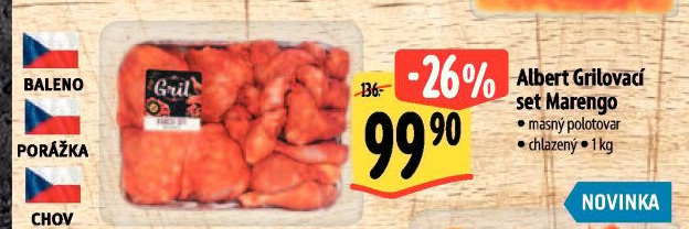 Kuřecí grilovací set Marengo Albert Gril