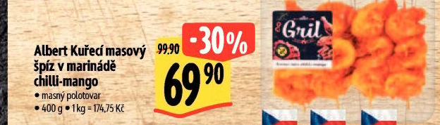 Kuřecí špízy marinované Albert Gril