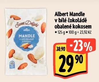 Mandle v čokoládě Albert