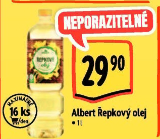 Řepkový olej Albert