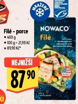 Rybí filé mražené Nowaco