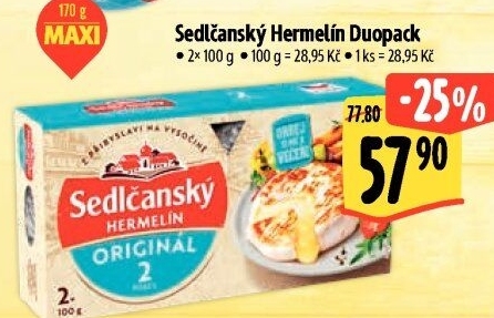 Sýr Hermelín Sedlčanský