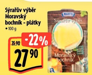 Sýr Moravský bochník 45% Sýrařův výběr Madeta