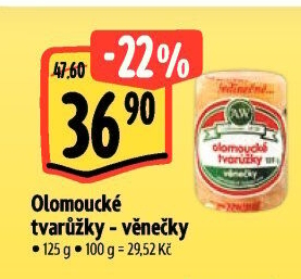 Sýr tvarůžky olomoucké věnečky A.W.