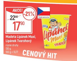 Madeta Lipánek Maxi, Lipánek Tvarohový