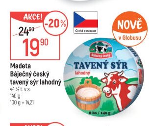 Madeta Báječný český tavený sýr lahodný
