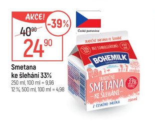 Smetana ke šlehání 33%
