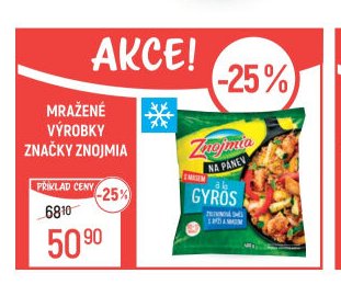 Mražené výrobky značky Znojmia