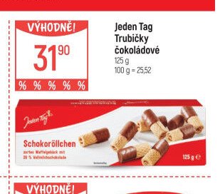 Jeden Tag Trubičky čokoládové 125 g