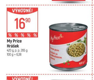 My Price Hrášek 420 g