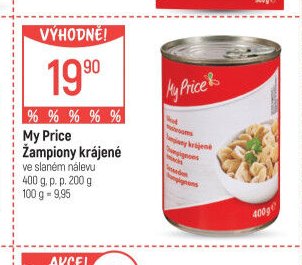 My Price Žampiony krájené 400 g