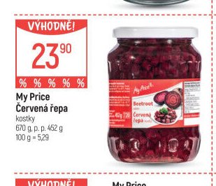 My Price Červená řepa kostky 670 g