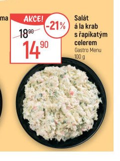 Salát á la krab s řapíkatým celerem Gastro Menu