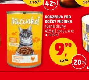 Konzerva pro kočky Micinka