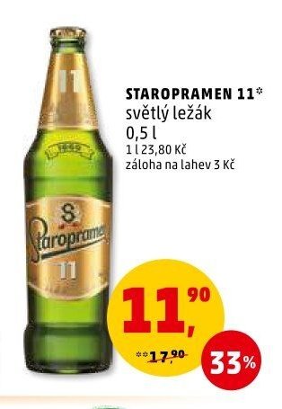 STAROPRAMEN 11 světlý ležák