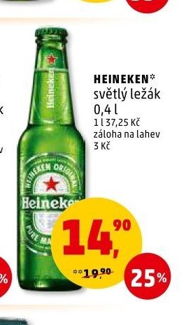 HEINEKEN světlý ležák