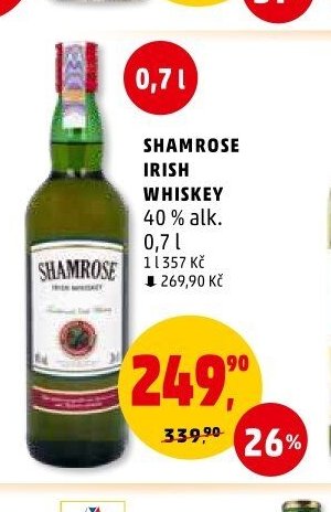 SHAMROSE IRISH WHISKEY