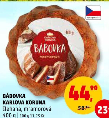 Bábovka Karlova Koruna