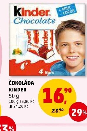 Čokoládky Kinder