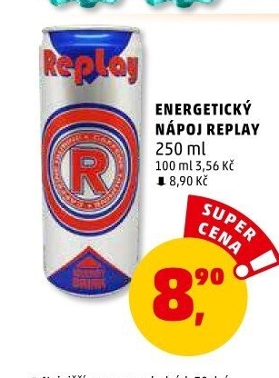 Energetický nápoj Replay