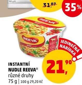 Instantní nudle Reeva