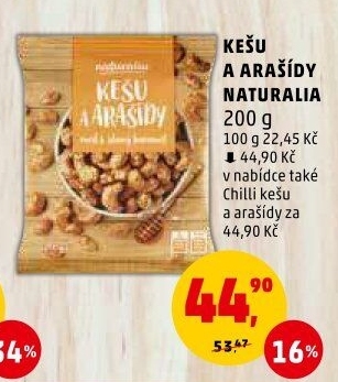 Kešu a arašídy Naturalia
