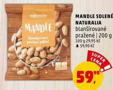 Mandle pražené Naturalia