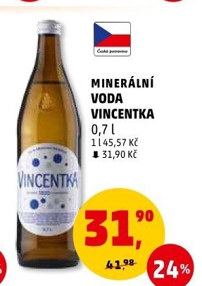 Minerální voda Vincentka