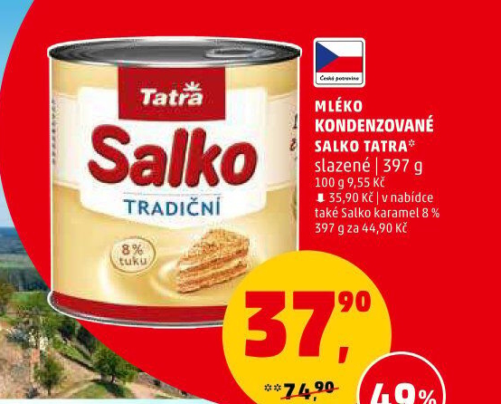 Mléko kondenzované Salko Tatra