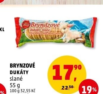 Oplatky brynzové dukáty Tina
