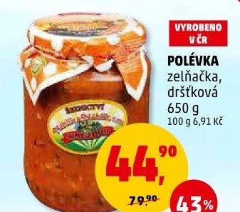 Polévka zelňačka Řeznictví Kněždub Náhlík&