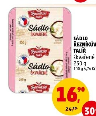 Sádlo škvařené Řezníkův talíř